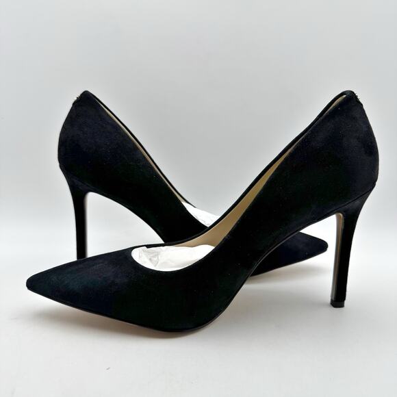 Sam Edelman Womens Hazel Point Toe Pumps US 8 Wide Black Suede Stiletto NIB - Picture 7 of 13